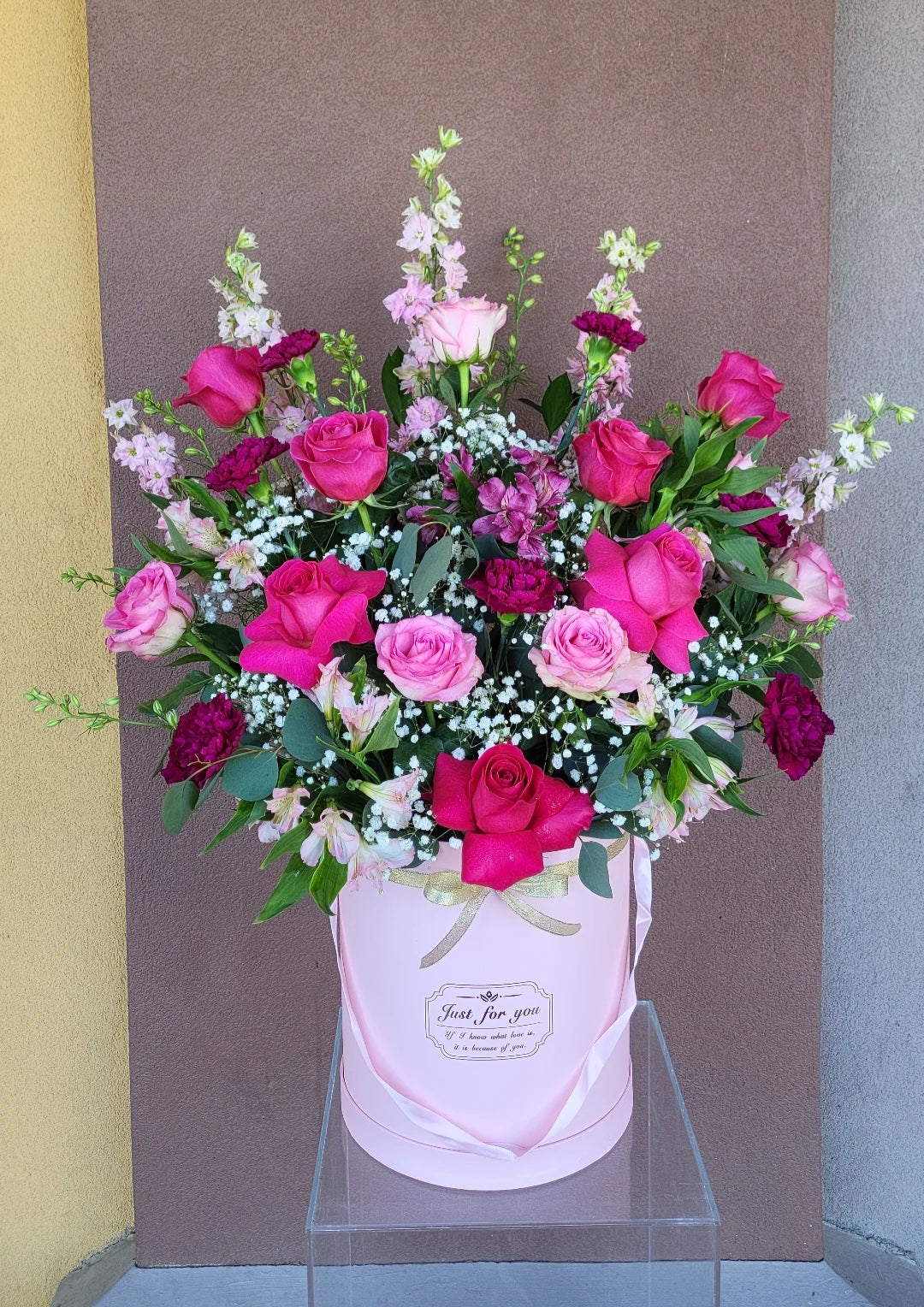 Pink Extravaganza Box Arrangement