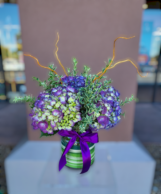 Purple Hydrengea Arrangement