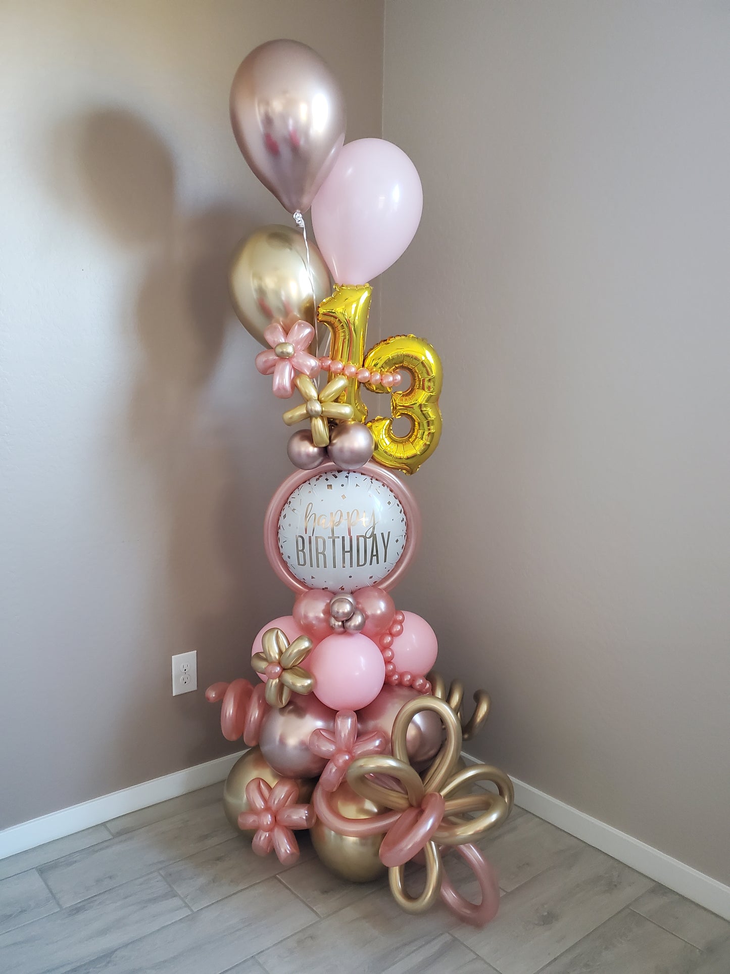 Birthday Bloom Balloon Arrangement