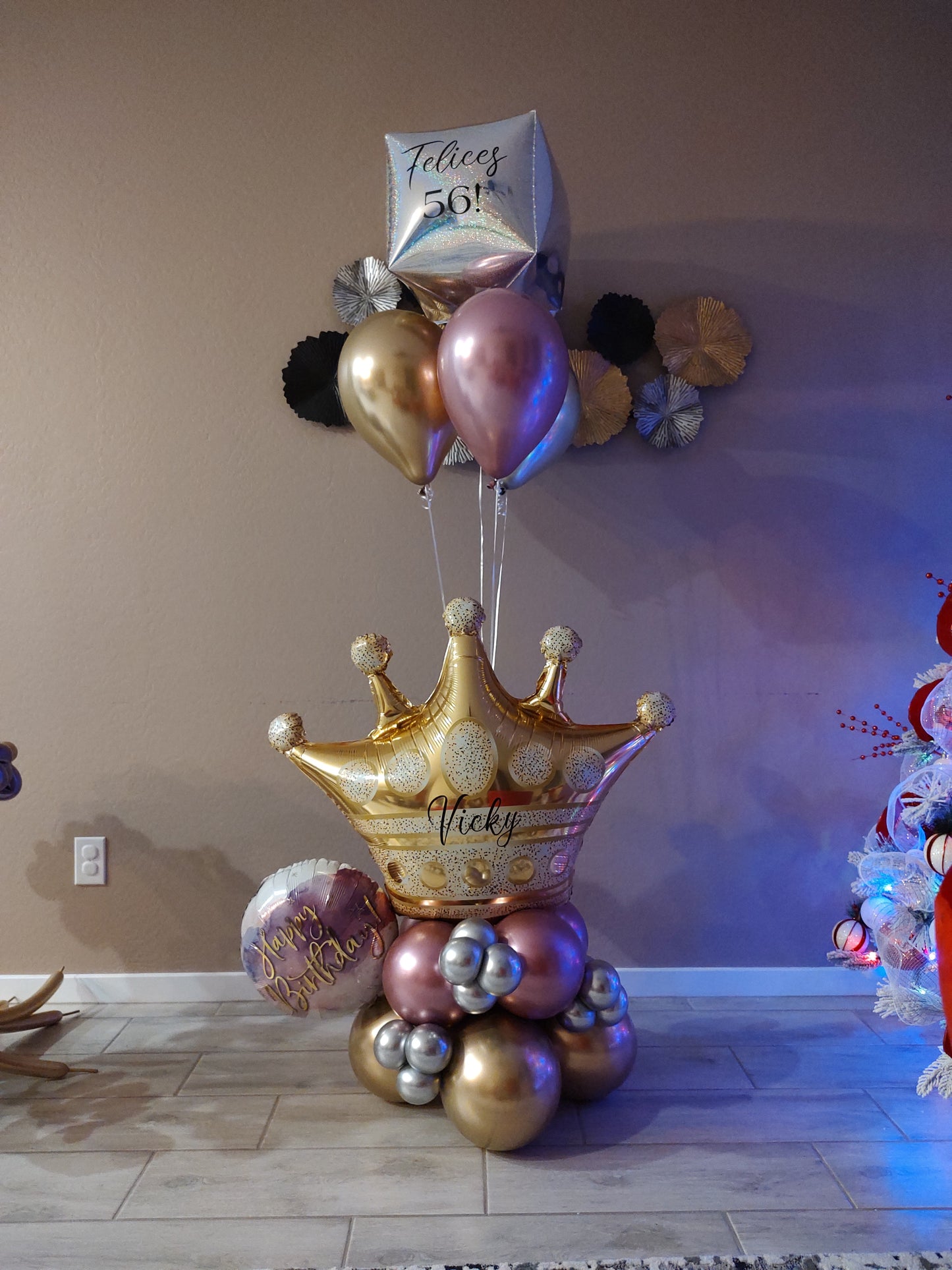 Birthday Queen Balloon Arrangement